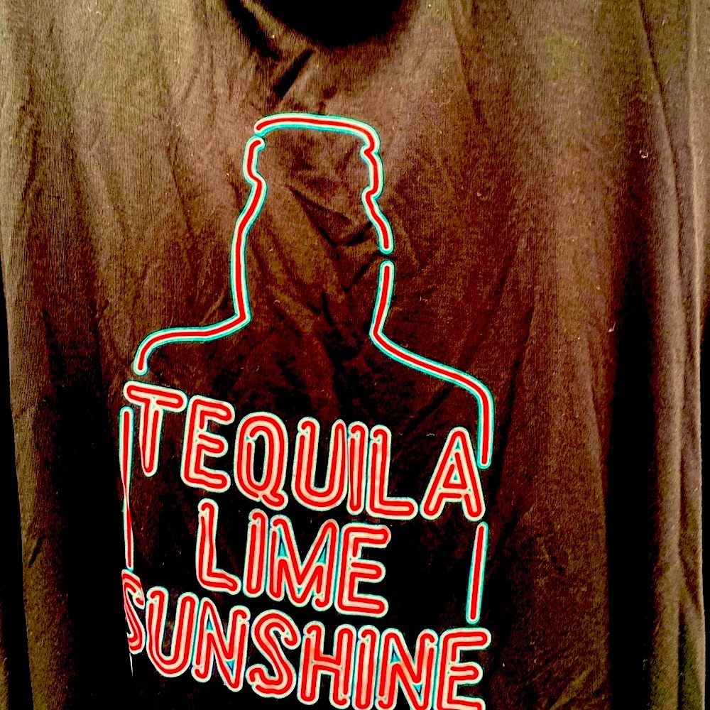 NWT,Rock&Roll denim black tank top